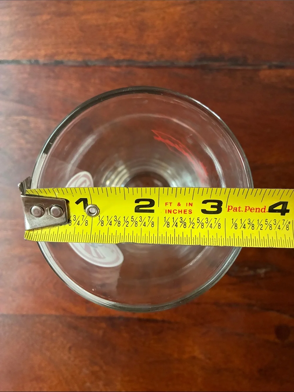 Budweiser pint glass